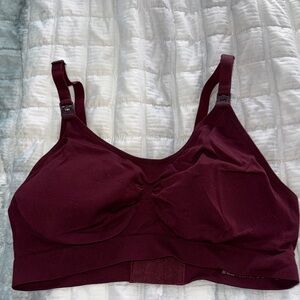 Women's Burgundy Nursing Bra
